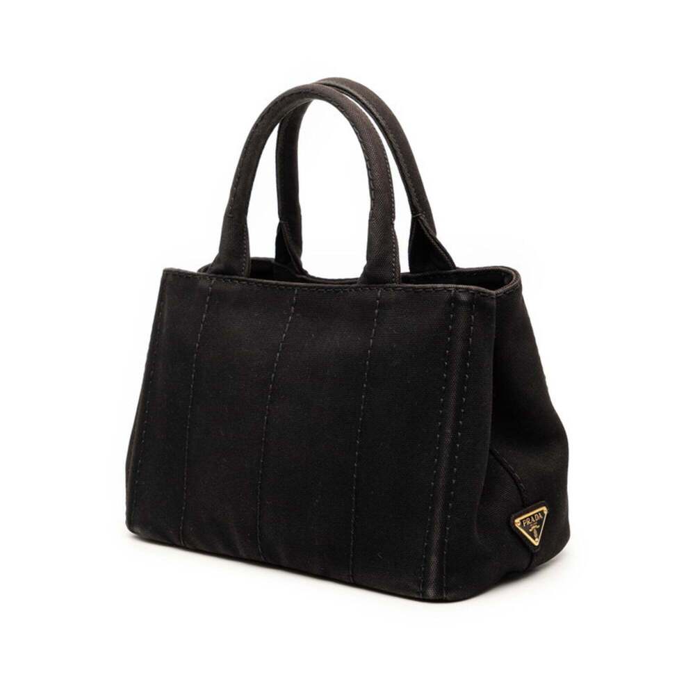 PRADA Black Canvas Shoulder Bag - Picture 2 of 7